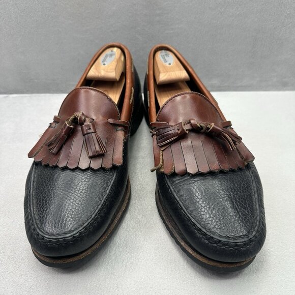 Allen Edmonds Nashua Mens Size 11 (EE) Tassel Loafers Two-Tone Leather Dress main image 9